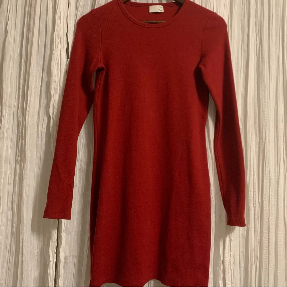 Wilfred  Ribbed Long Sleeve Dress